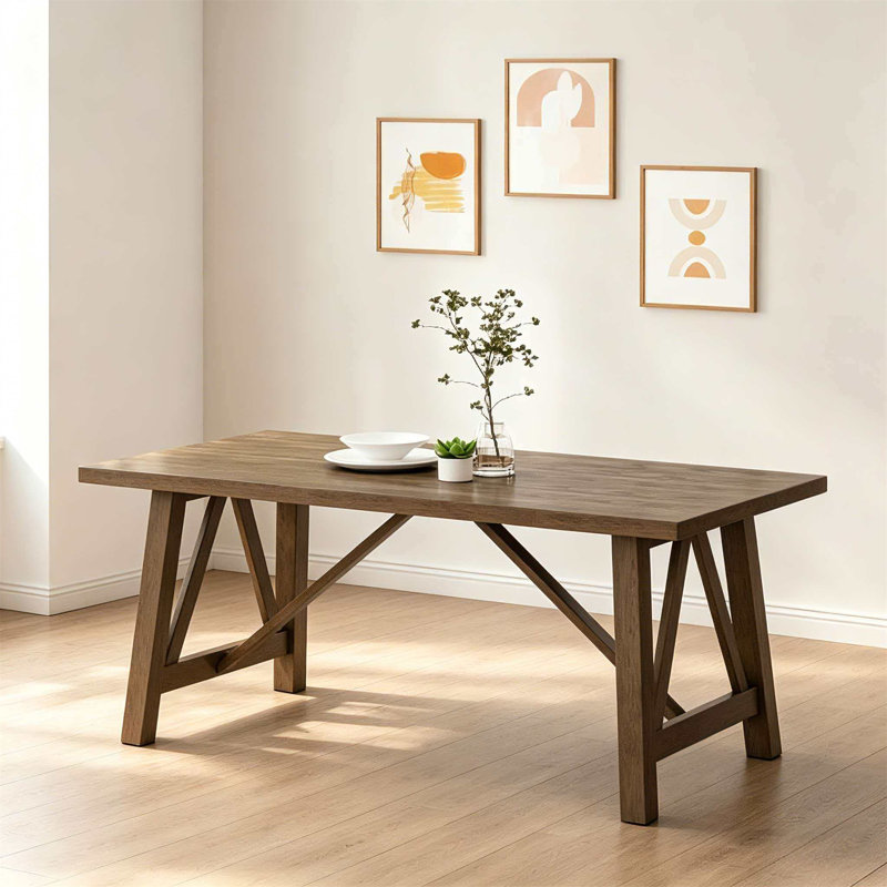Table à manger, Brun antique