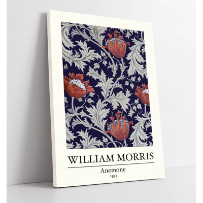 William Morris Anemone Canvas Wall Art Print Picture