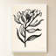«Ink Flower I Cream» par Sara Zieve Miller - Impression sur toile