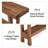 63" Farmhouse Solid Wood Console Table For Entryway