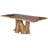 Guisborough Cedar Rectangular Solid Wood Top with Solid Wood Base Dining Table-2050666805