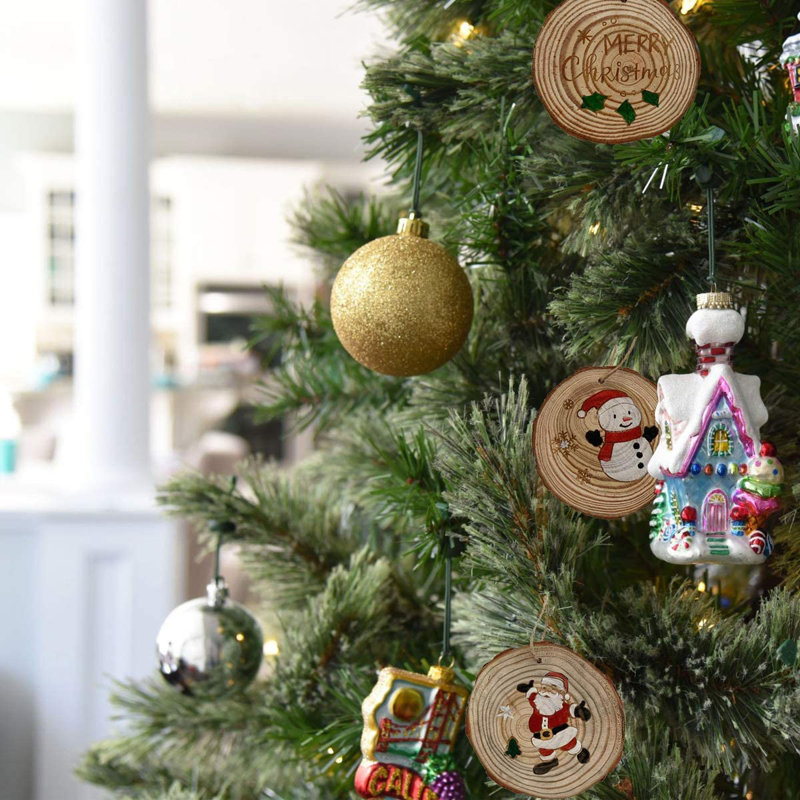 4'' Wood Hanging Figurine Ornament