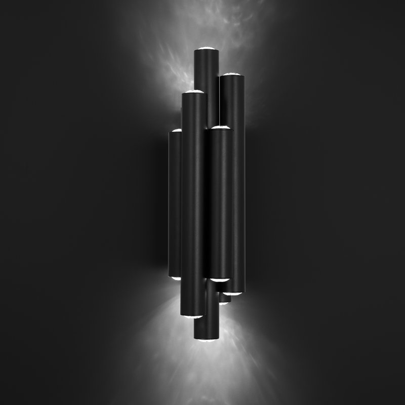 Silo 14 - Light LED Armed Sconce, Black