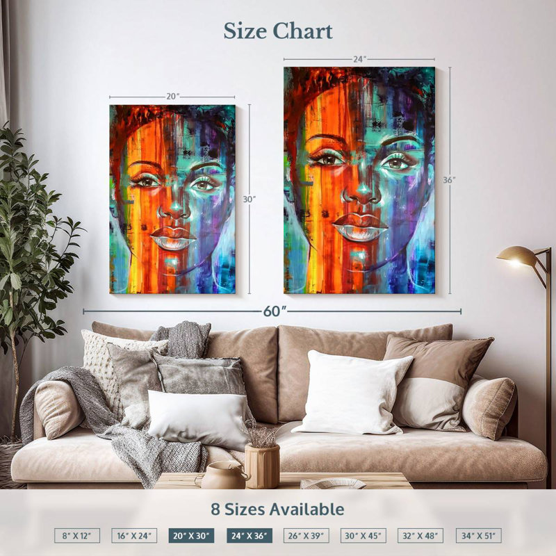 Leisha Sibongile, H 36 po x l 24 po