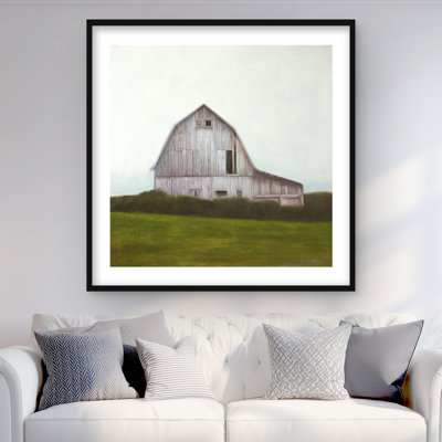 Rustic Barn - reproduction encadrée mat pour décor de salon