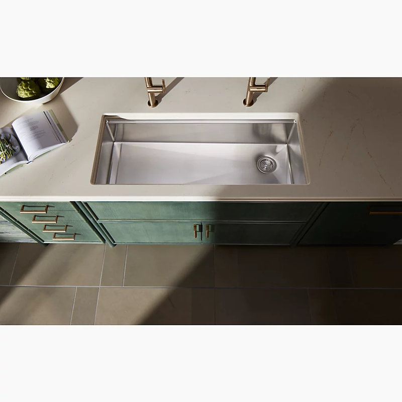Duostrainer Sink drain and strainer with tailpiece, Vibrant French Gold