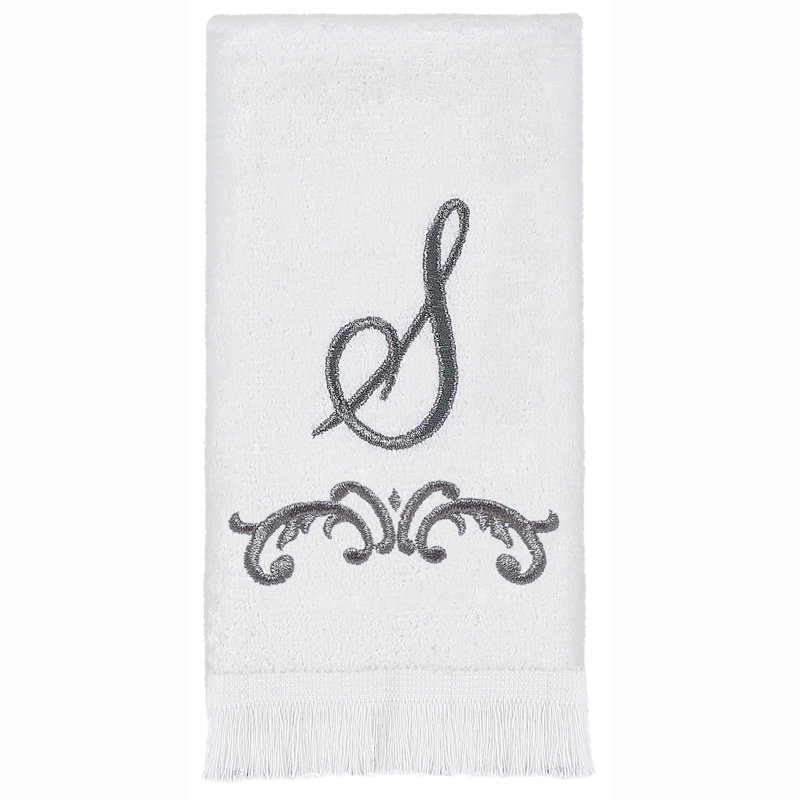 Avanti Linens Scroll Mono Fingertip Towel S