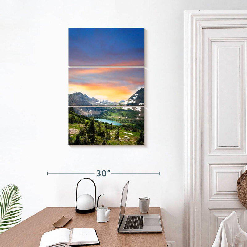 Alvord Panoramic Glacier National Park, 32" H x 20" W