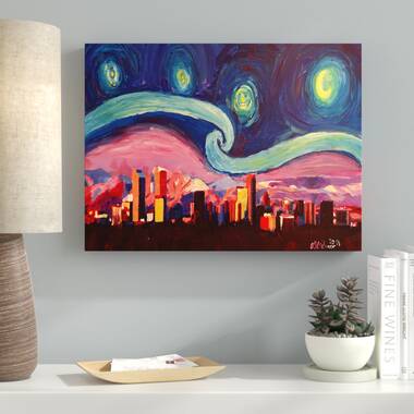 Denver Starry Night - Canvas Print - Night Light Designs