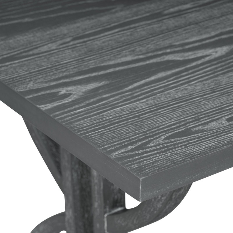 Ensemble de salle à manger 6 pièces avec table rectangulaire, pieds sculptés uniques, 4 chaises rembourrées et banc, idéal pour les cuisines ou les salles à manger