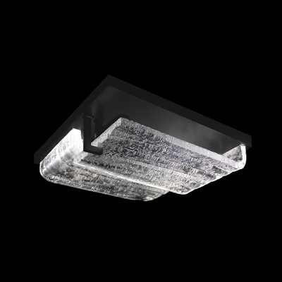 Waterfall 16.75"W Square Outdoor Flush Mount