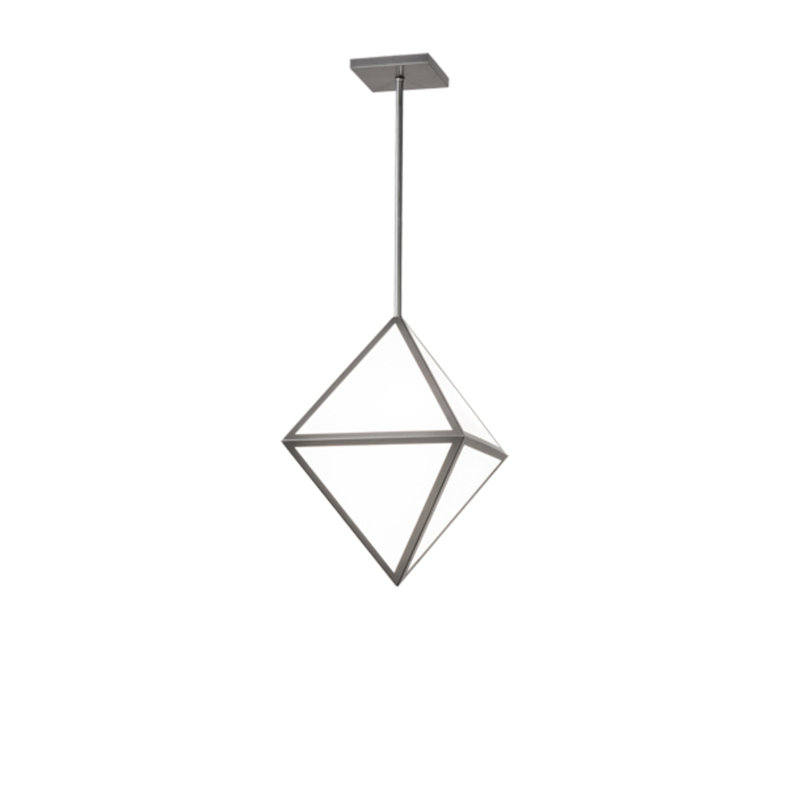 Davilyn 5 - Light Nickel Geometric Pendant