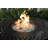 Lit Woven Aluminum Convertible Gas Fire Pit Table 55,000 BTU Multi-Functional Outdoor with Fire Bowl Lid - Bronze Finish - Round - 44"