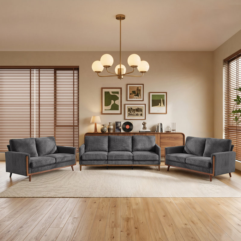 Ensemble de salon 3 + 2, Gris