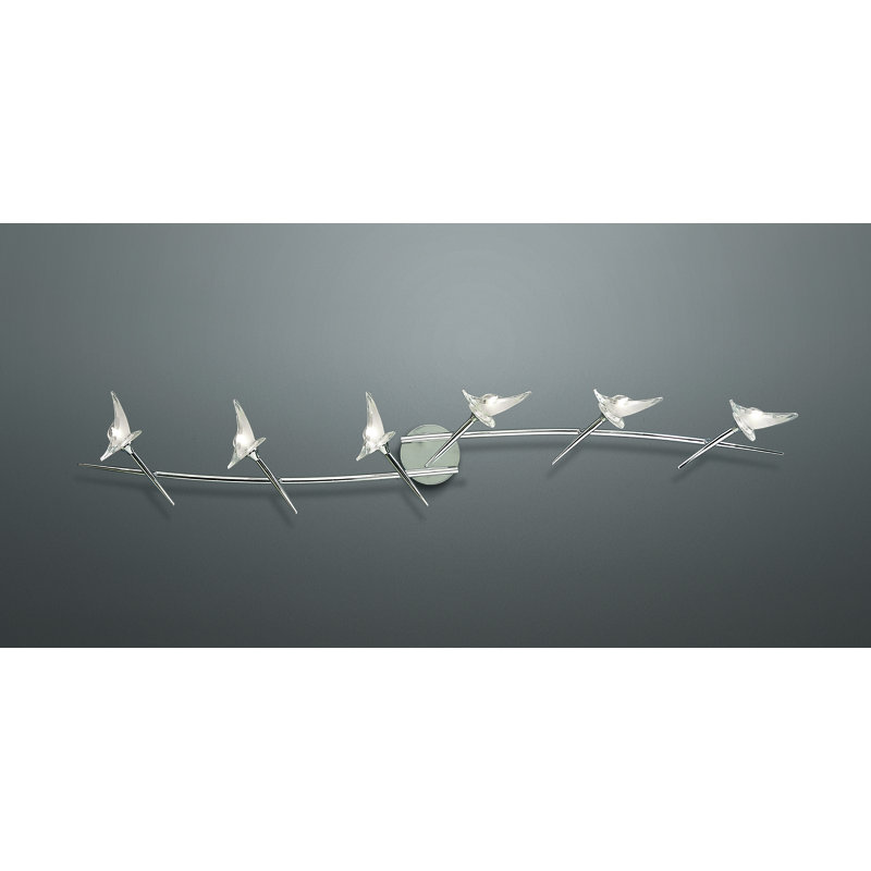 Ensemble de rail d’éclairage 6 lumières Flavia