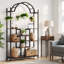 75" Plant Stand with Hanging Hooks