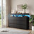 6 Drawer 47'' W Dresser With Power Outlet And APP Controlled LED Light-1860439616