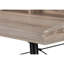 Bureau d'ordinateur, bureau personnel, ordinateur portable, tablettes de rangement, L 48 po, travail, stratifié brun, métal noir, contemporain, moderne