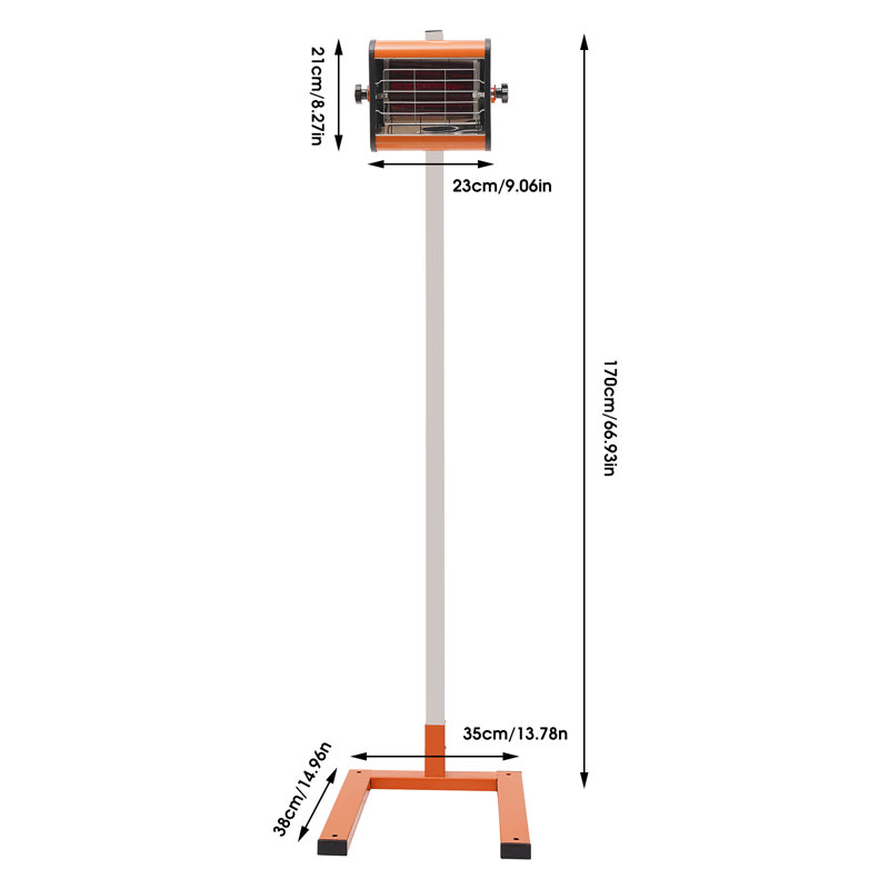 800W 800W Short Wave Infrared Paint Drying Lamp - Precision Drying for Quality Finishes