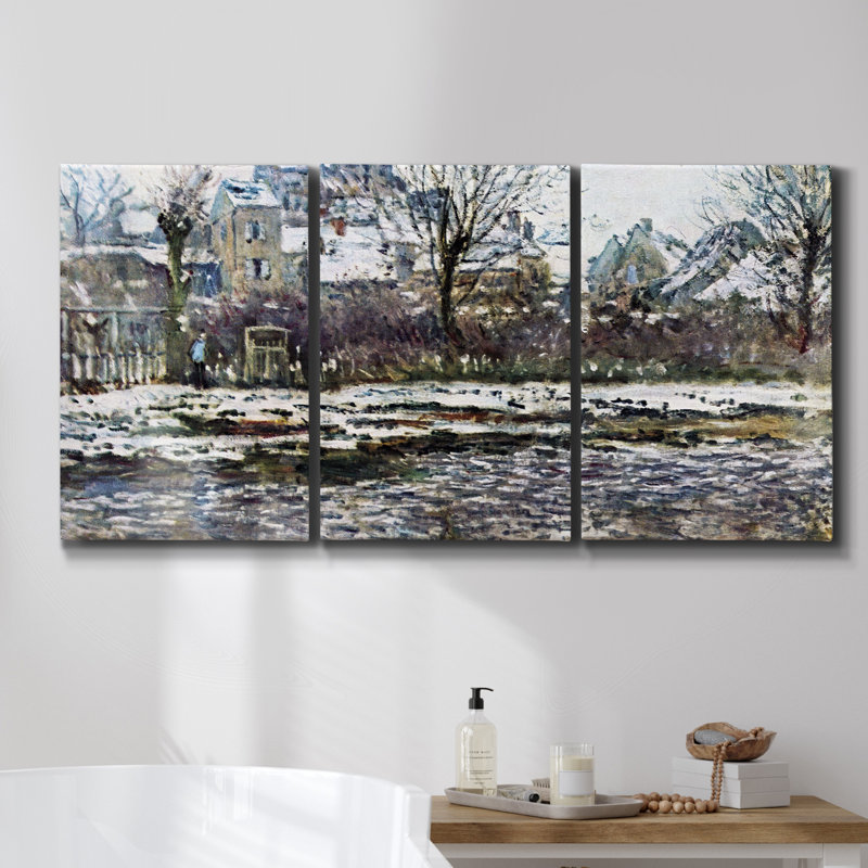 Prism Seascape III - Toile encadrée multi-pièces, H 48 po x l 96 po x P 2 po