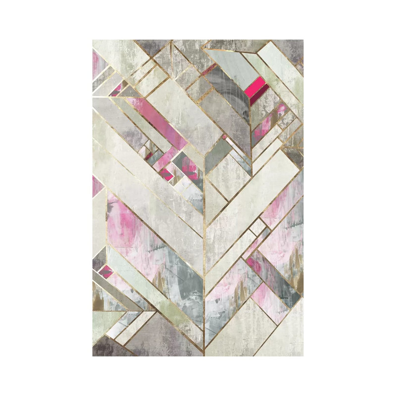 Blush Deco II by PI Studio - Wrapped Canvas Painting, 20.32 cm H x 30.48 cm W