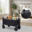Wagon polyvalent pliable avec roues amovibles et capacité de poids élevée