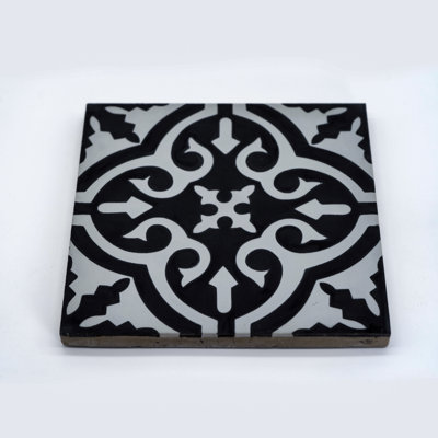 Argana 8" x 8" Cement Patterned Wall & Floor Tile