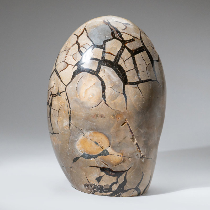 Polished Septarian Druzy Geode Egg from Madagascar (35 Lbs)