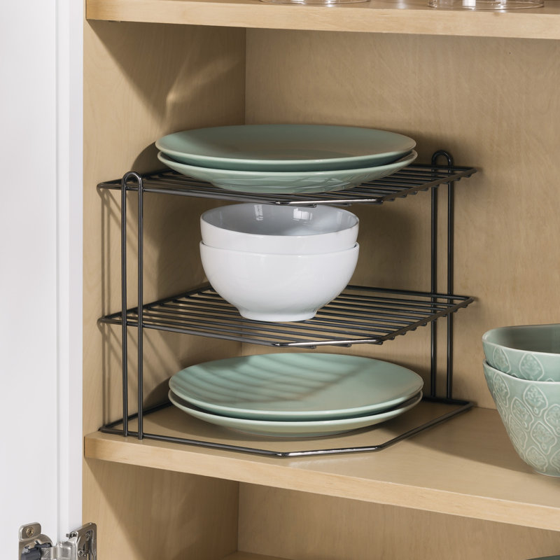 Steel Cabinet Shelving Rack, Black