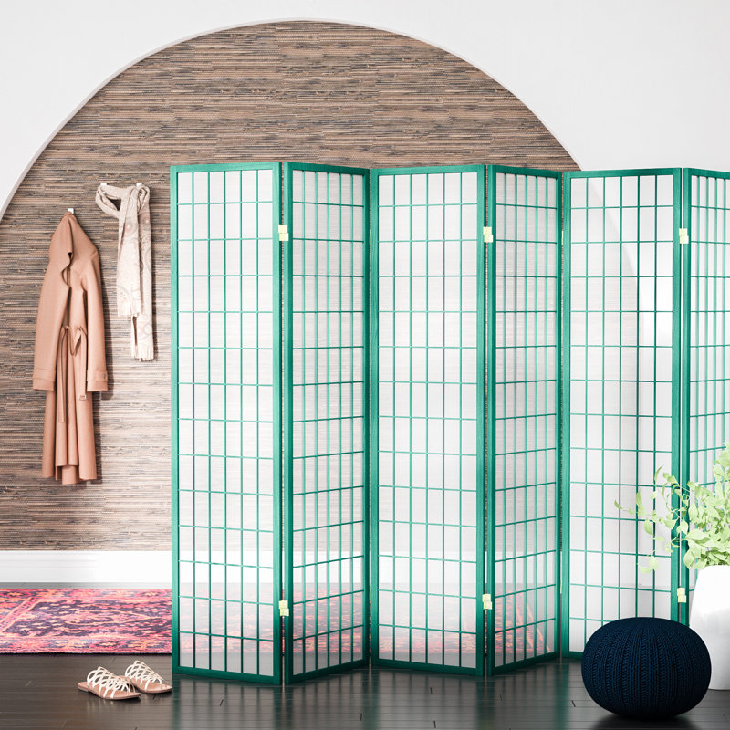 Cloison de style Shoji Niemann 70,5 pouces, 6, Hunter