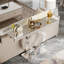 110cm  Modern Glass Console Table