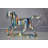 Running Horse Modern Art Graffiti Resin Statue - Hogansville Unique Home Decor Gift, 20" x 5" x 14"H
