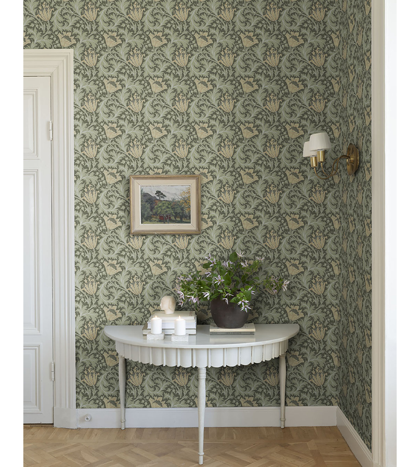 Anemone Floral Wallpaper, Moss