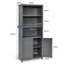Watha 182cm H x 75cm W Standard Bookcase-1082922903