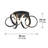 Satsuko LED Semi Flush Mount-1429294274