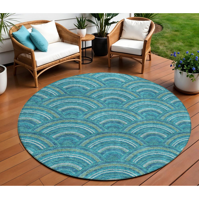 Tapis intérieur / extérieur rond 8 pi