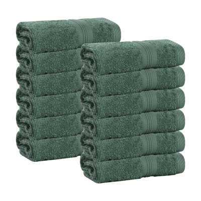  Serviettes de table en coton Smart Quick-Dry Zero Twist, lot de 12
