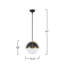 Luminaire suspendu 1 lumière 15,4 po Lucai