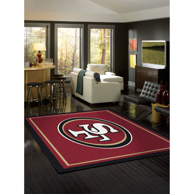 Indoor Rug, Rectangle 7'8" x 10'9", San Francisco 49ers