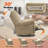 EONIX Oversized Power Swivel Rocker Recliner Chair for Living Room, Power Adjustable Backrest and Extended Footrest, USB Charging Ports, SXXY004021-129176150