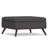 Owen 36"W Upholstered Fabric Mid-Century Modern Square Lift-Top Ottoman with Tufted Detail-91287340