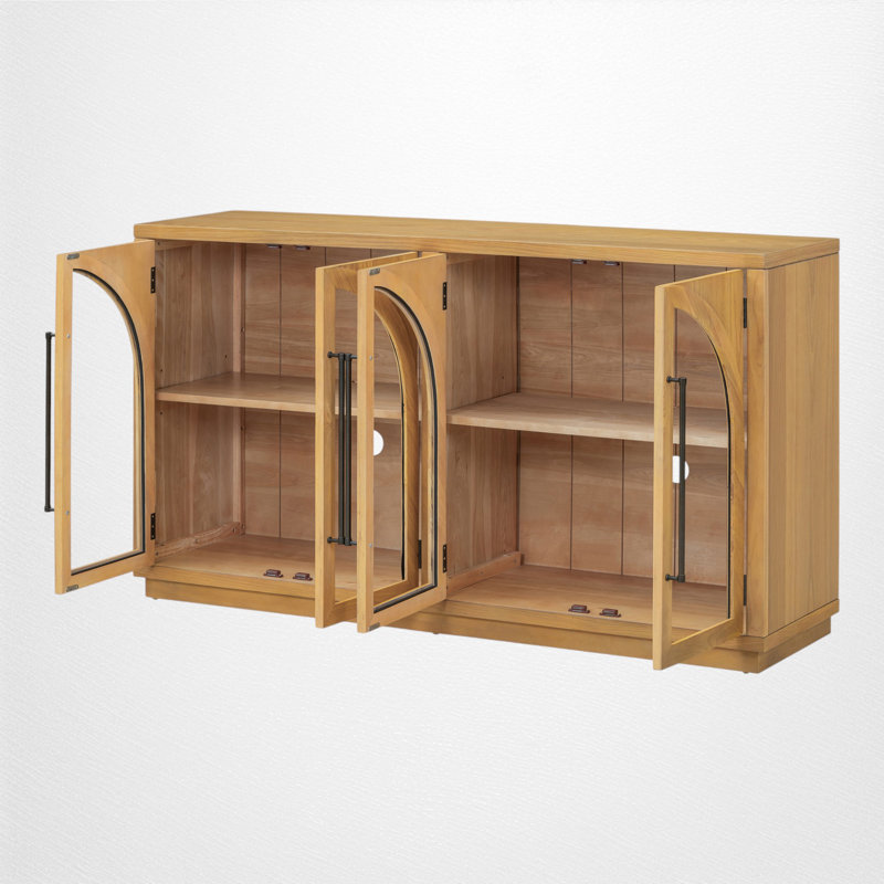 Buffet 60,03 ", Bois naturel