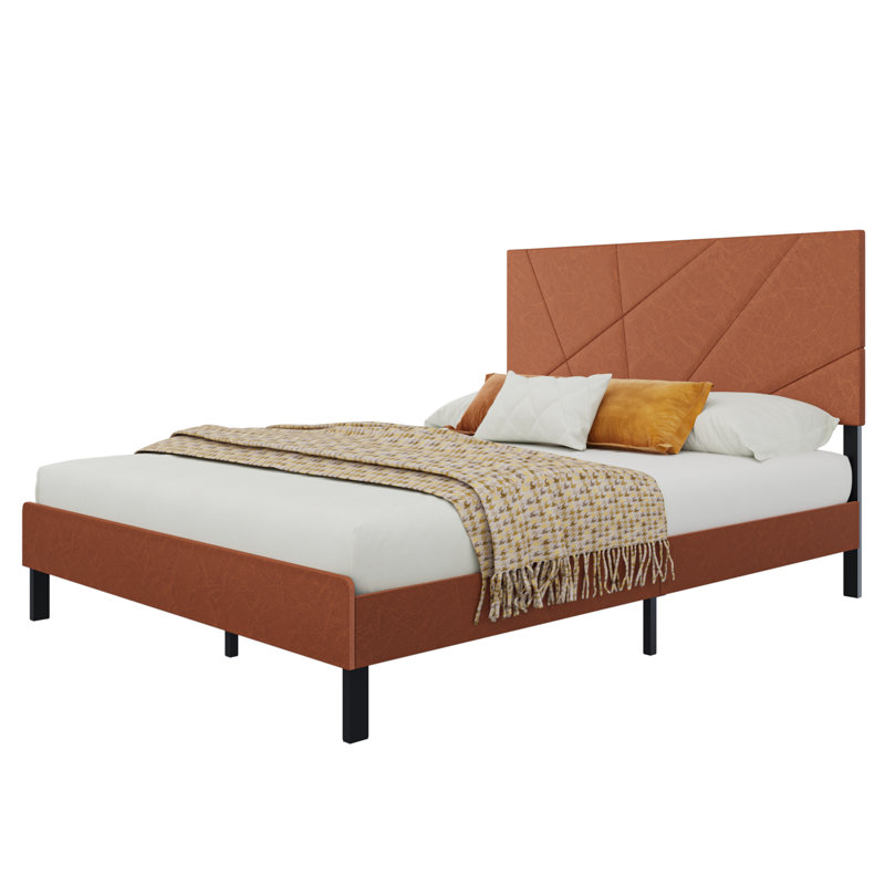 Sturdy Metal Platform Bed Frame with Under Bed Storage Perfect for Bedrooms, Queen