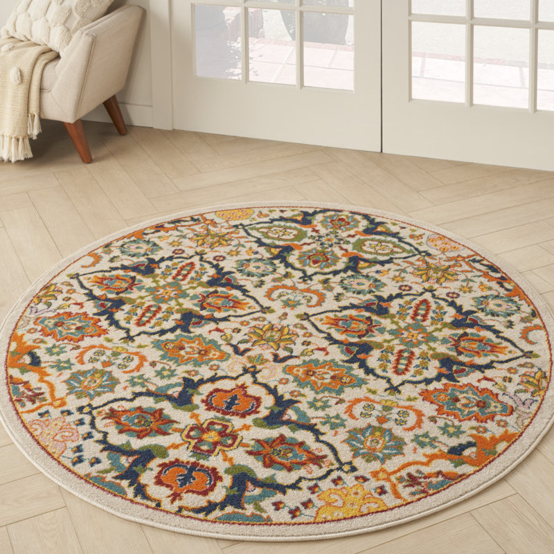 Whitingham Oriental Indoor Rug, Round 4'