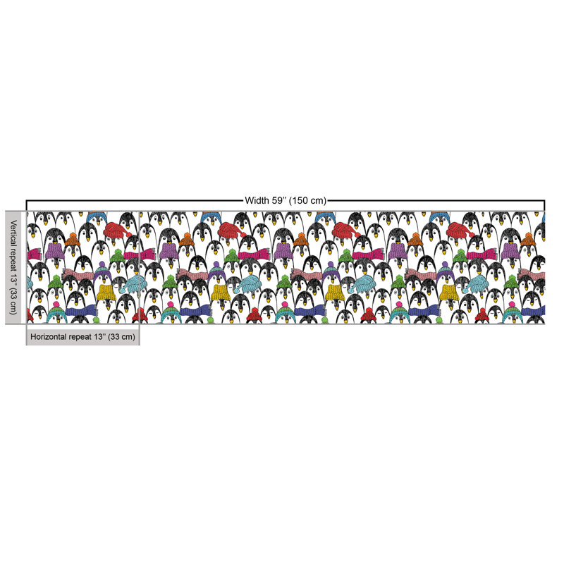 Primiano Winter Cartoon Animal Fabric