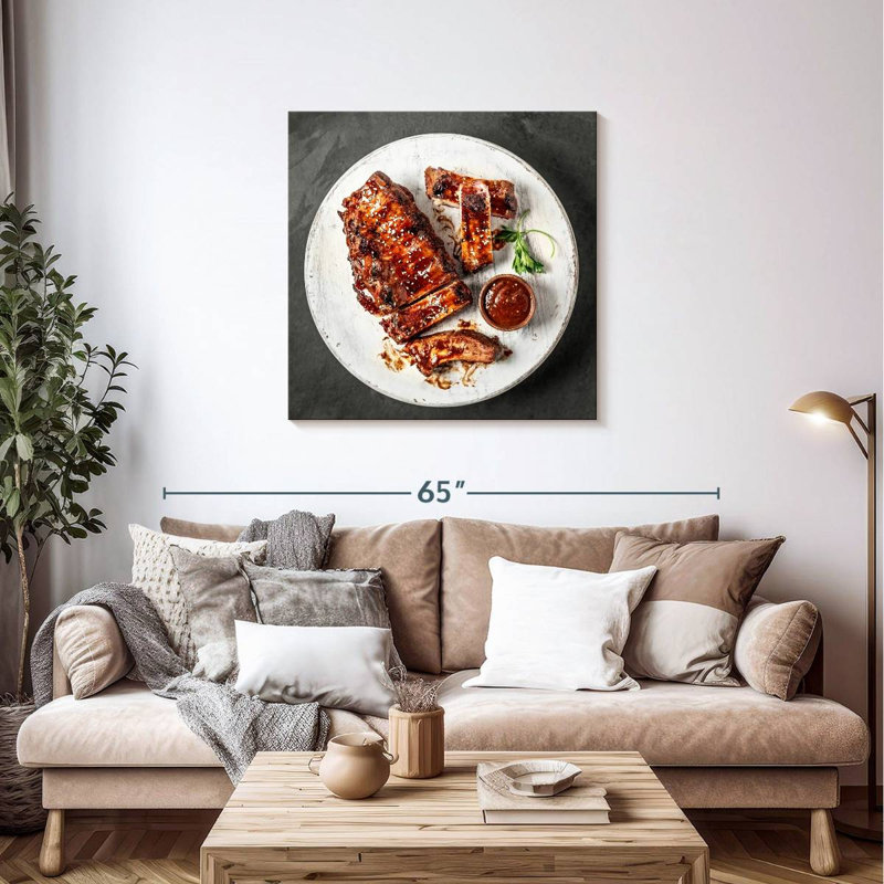 Yarlin Glazed Barbecue Ribs, 36'' H x 36'' W