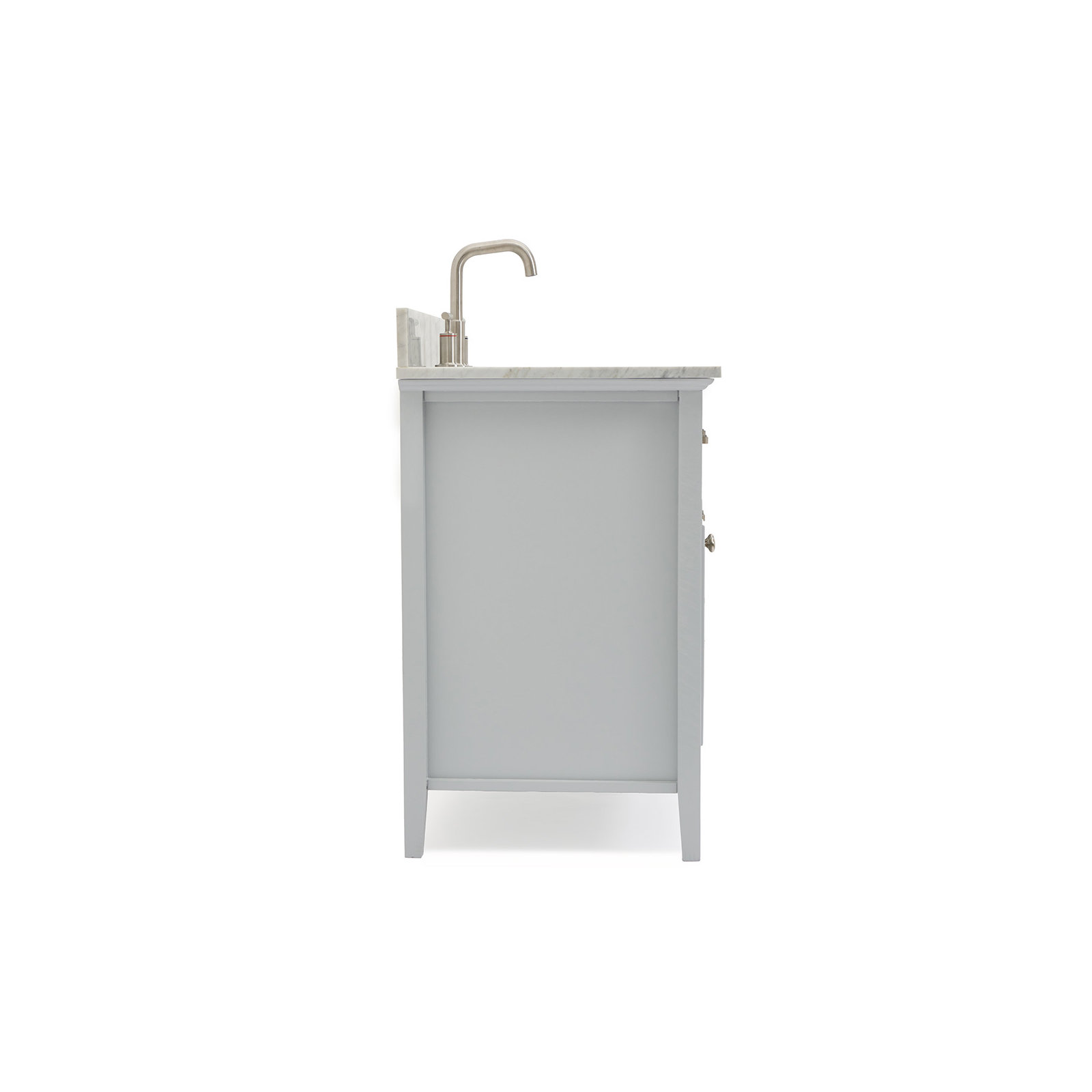 37'' Single Bathroom Vanity, Gray, Left