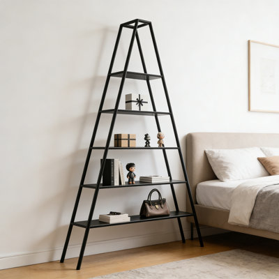 Pyramid Display Shelf 5 Tier Metal Stand