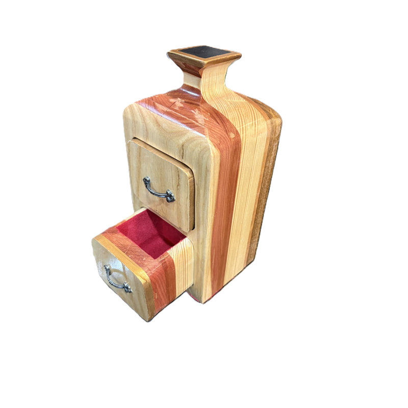 2 drawer Bottle shape bandsaw box