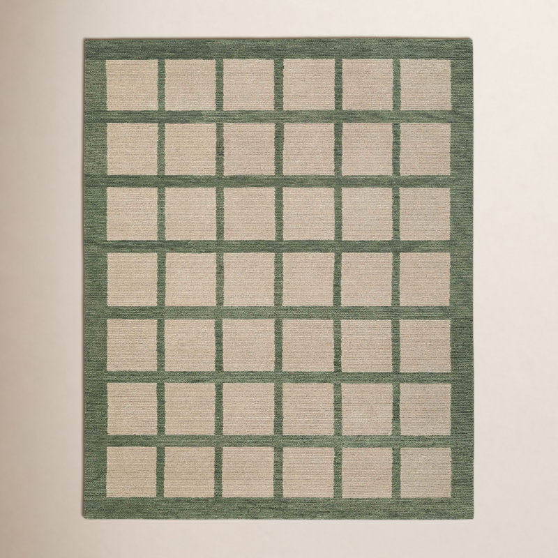 Tapis d'intérieur en laine touffeté à la main Parina Camp, Rectangulaire 3 pi x 5 pi
